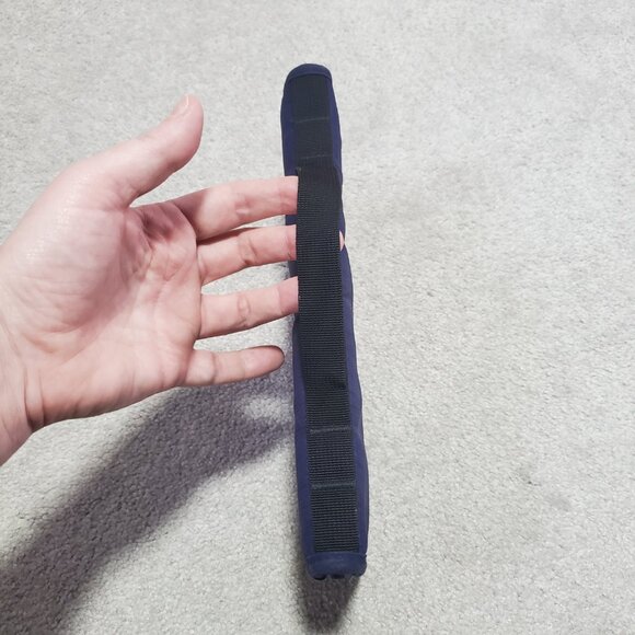 L.L. Bean Travel Document Passport Wallet Carrier Holder Nylon Navy Blue Black - Picture 2 of 10